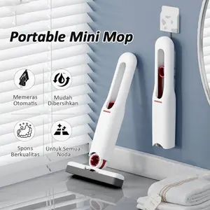 MCK - Mini Sponge Mop Portable, Alat Pel Multifungsi untuk Pembersih Kaca & Dapur