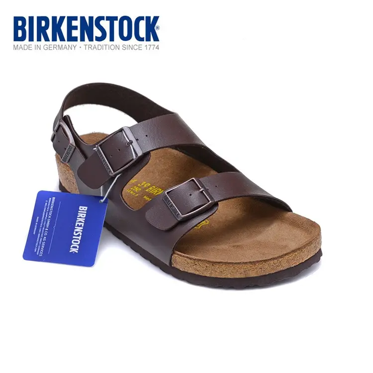 Dép Đế Bằng Birkenstock, Hàng Mới Và Chính Hãng, Được Thiết Kế Cho Nam Và Nữ, Phong Cách Milanocork, Khóa Đôi, Thích Hợp Cho Bãi Biển Mùa Hè, Chất Lượng Cao, Thời Trang Phổ Biến Dép Cửa Hàng, Giày Thường Ngày 9999 2