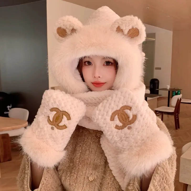 ￼Sét 3 Món Khăn Mũ Găng Tay Mềm Mịn Ấm Áp 4