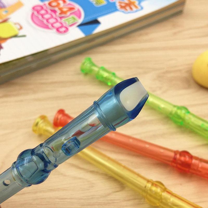 Product Introduction of 1Pcs 6 Holes Mini Harp Flute Children's Early Education Transparent Flute Small 35