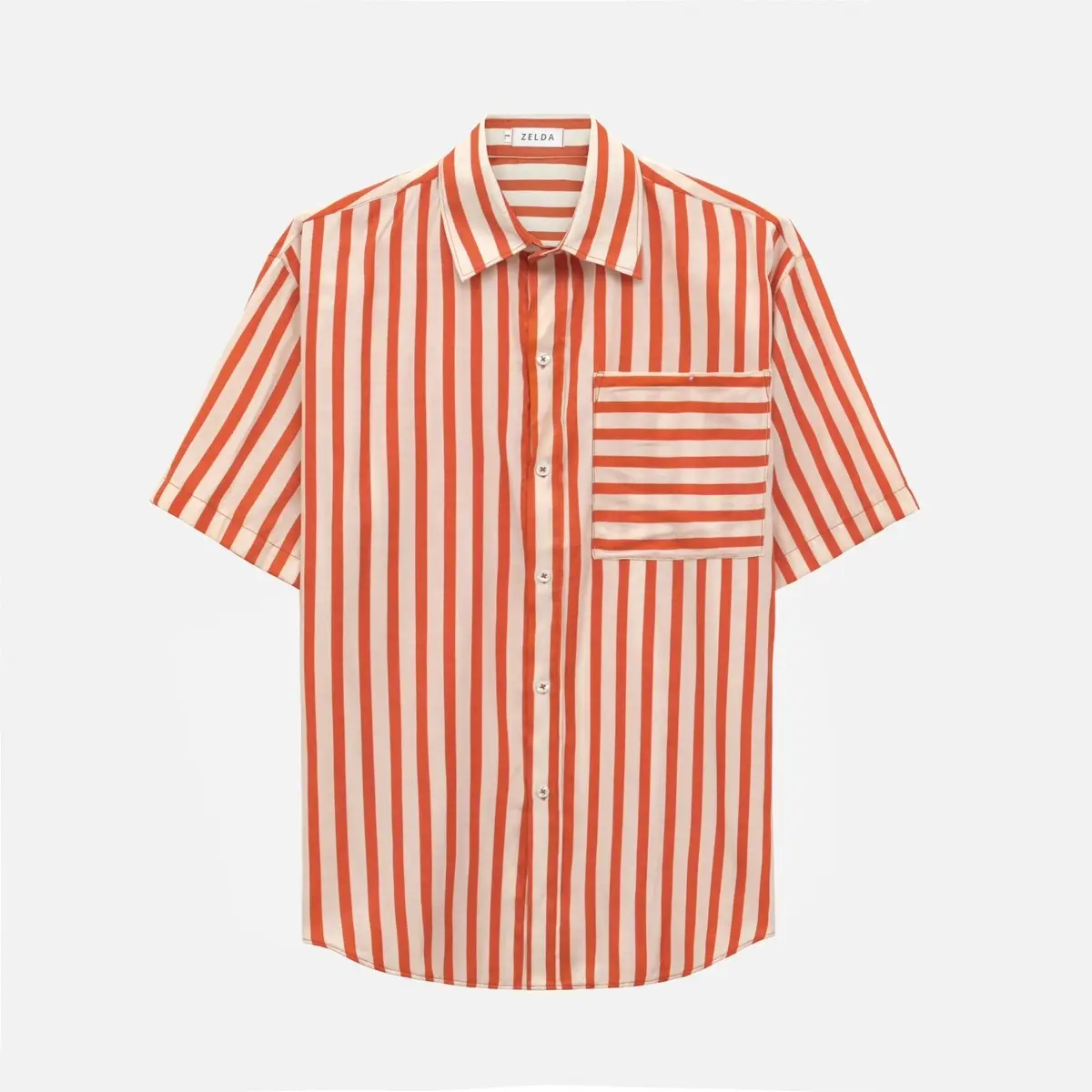 Áo sơ mi Nam tay ngắn cam đất - thời trang Nam - Menswear