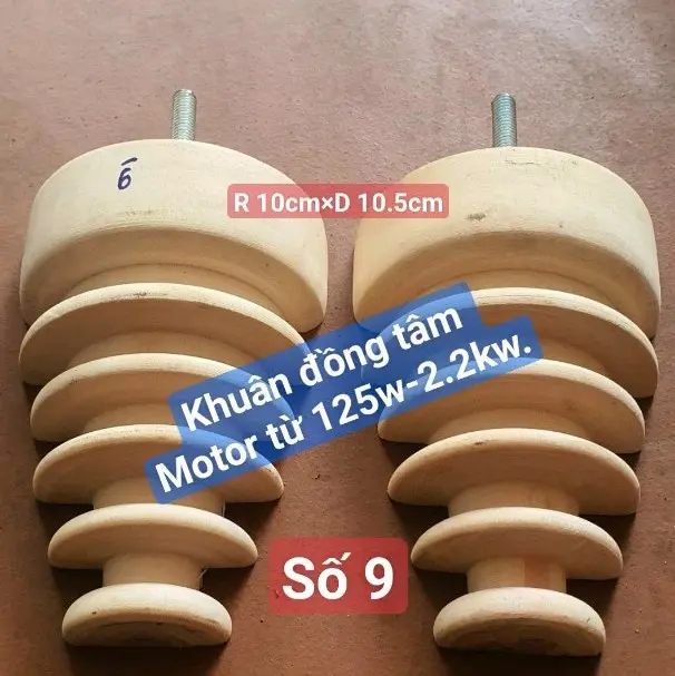 Bộ khuân gỗ đồng tâm 3cỡ...từ 125w-20kw. 3