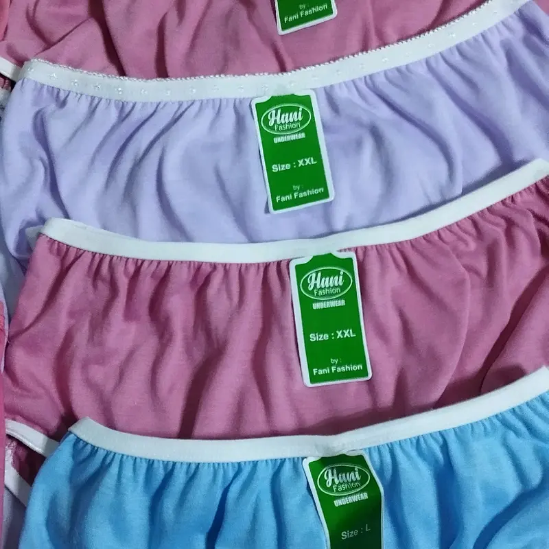 Paket 3 Lusin Celana Dalam wanita / Celana Dalam Wanita Katun Dewasa Polos Nyaman Pendek Boxer Remaja 4