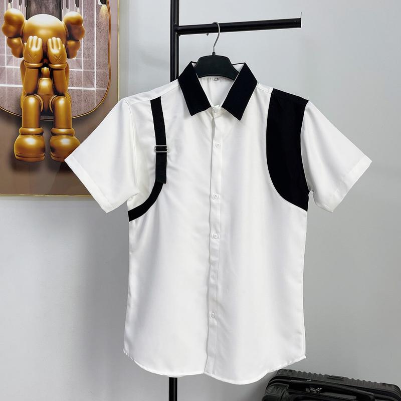 áo sơ mi nam cộc tay phong cách boy phố size từ 30 tới 75kg Menswear