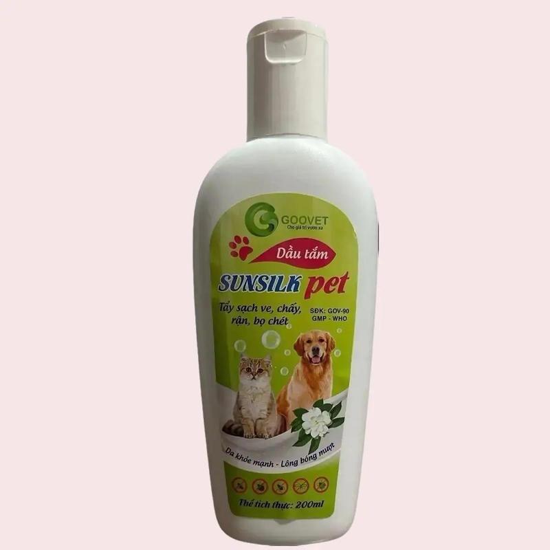 Dầu Tăm Chó SunsilkPet - Sạch Ve, Chấy, Rận, Bọ Chét (200ml) 1