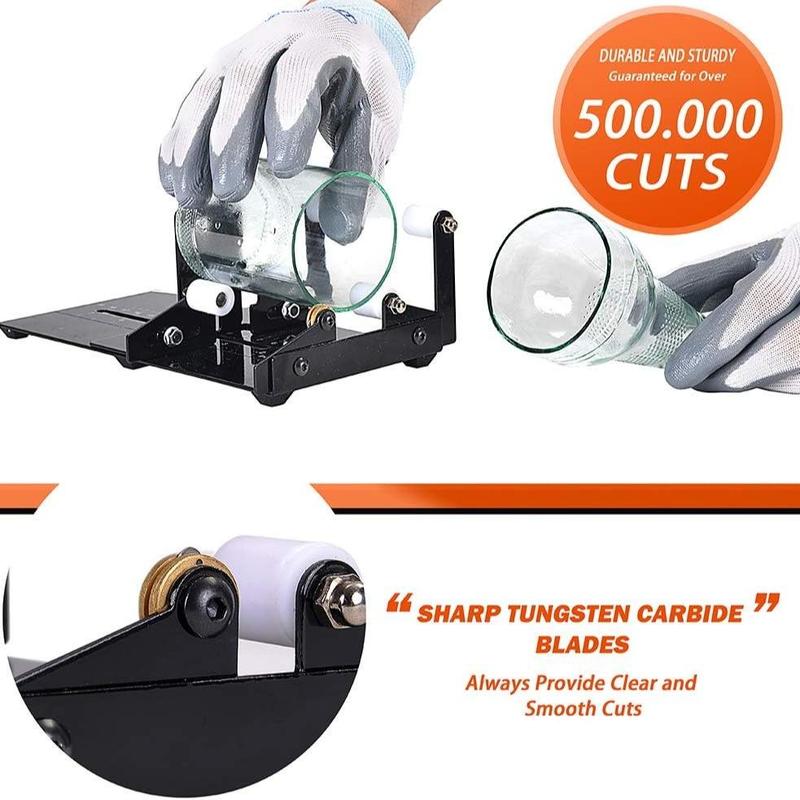 Product Introduction of Glass Bottle Cutter Set, Multifunctional Glass Cutter for Bottles, Multi-Application Glass Cutting Kit for DIY Projects & Home 2