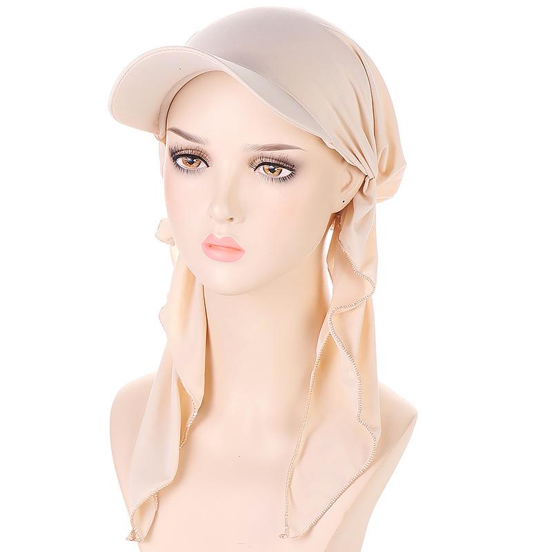 Product Introduction of Women's Cap Solid Color Headscarf Muslim Multicolor Hijab Baseball Cap Classic Turban Hat Fashion Women Outdoor Islamic Instant Hijabs Caps Sun Hats 18