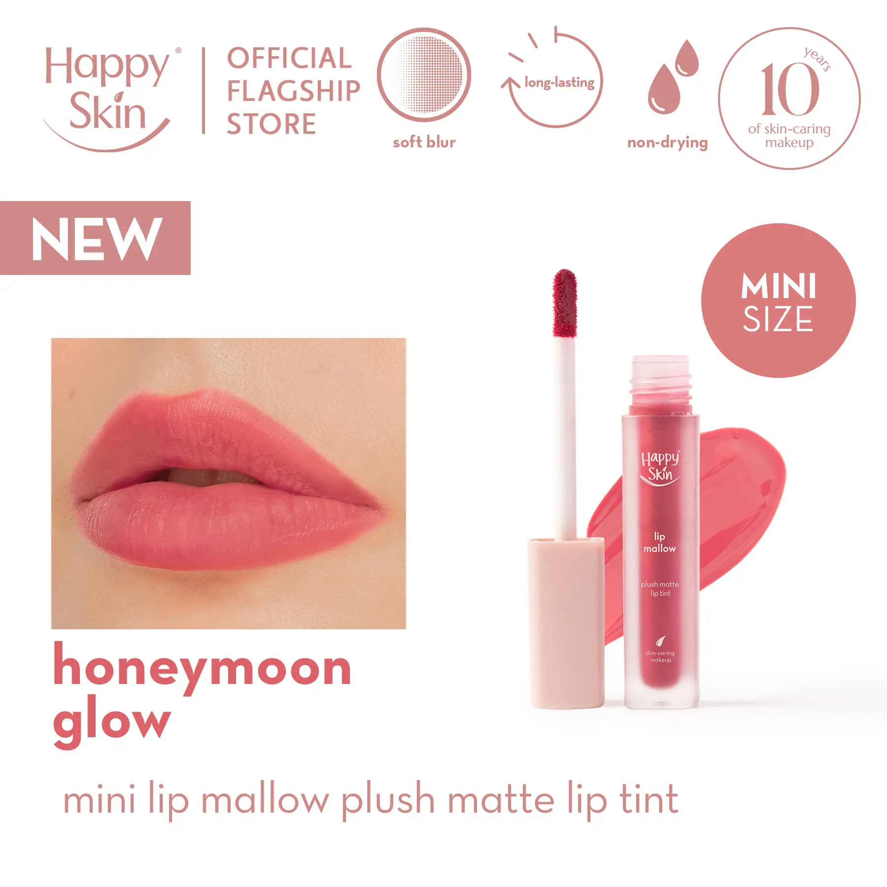 Happy Skin Mini Lip Mallow Plush Matte Lip Tint