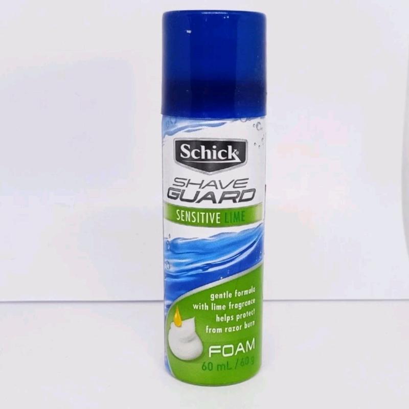 SCHICK Shave Guard Sensitive Lime Foam-60ml Shaving Foam Krim Cukur ...