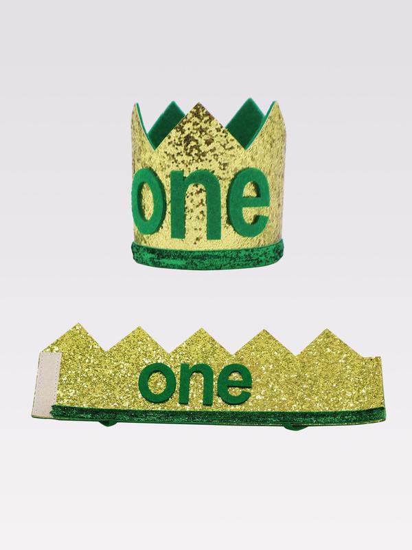 Crown Shaped Birthday Headband, Cute Glitter Letter Pattern Headband for Birthday Party, Fashion Hair Accessories for Girls 6