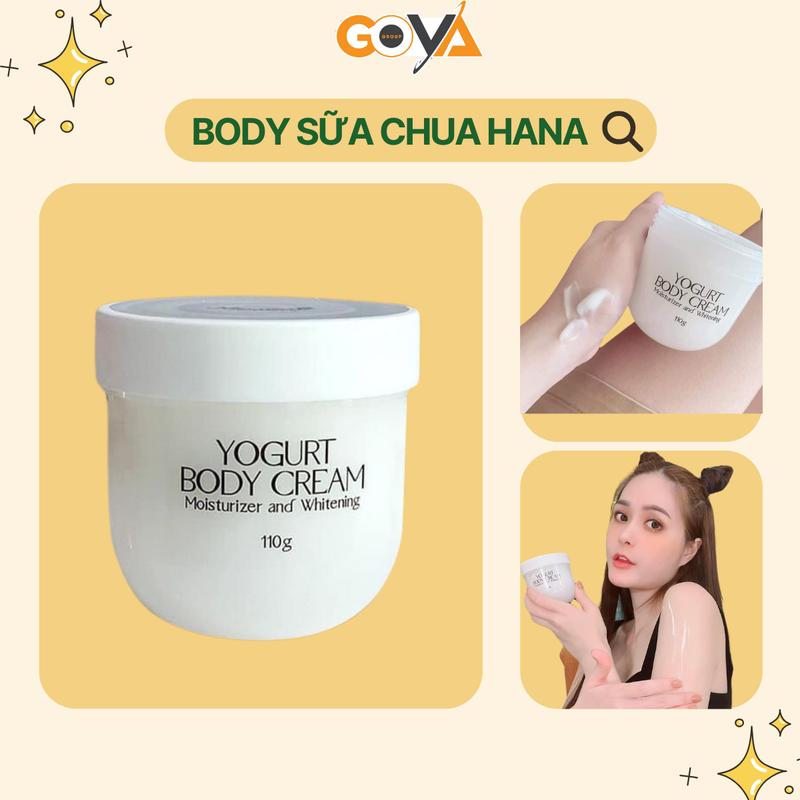 Kem dưỡng da body sữa chua Hanayuki 110g Women Nữ Dưỡng Body Làm Đẹp Da