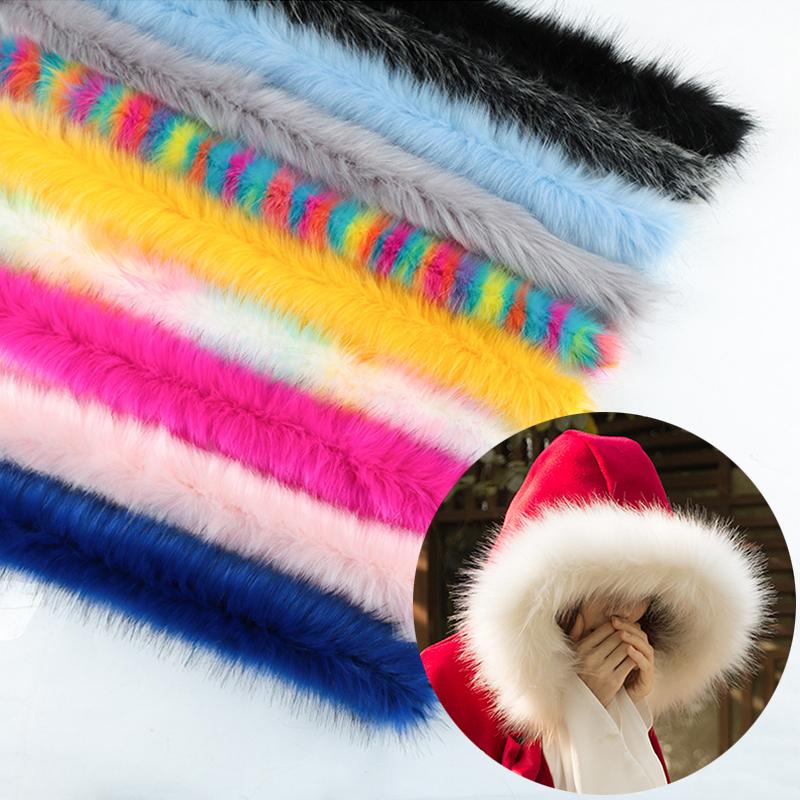 1M Thickened Artificial Fur Trim Clothes Accessory Faux Fur Ribbon ...