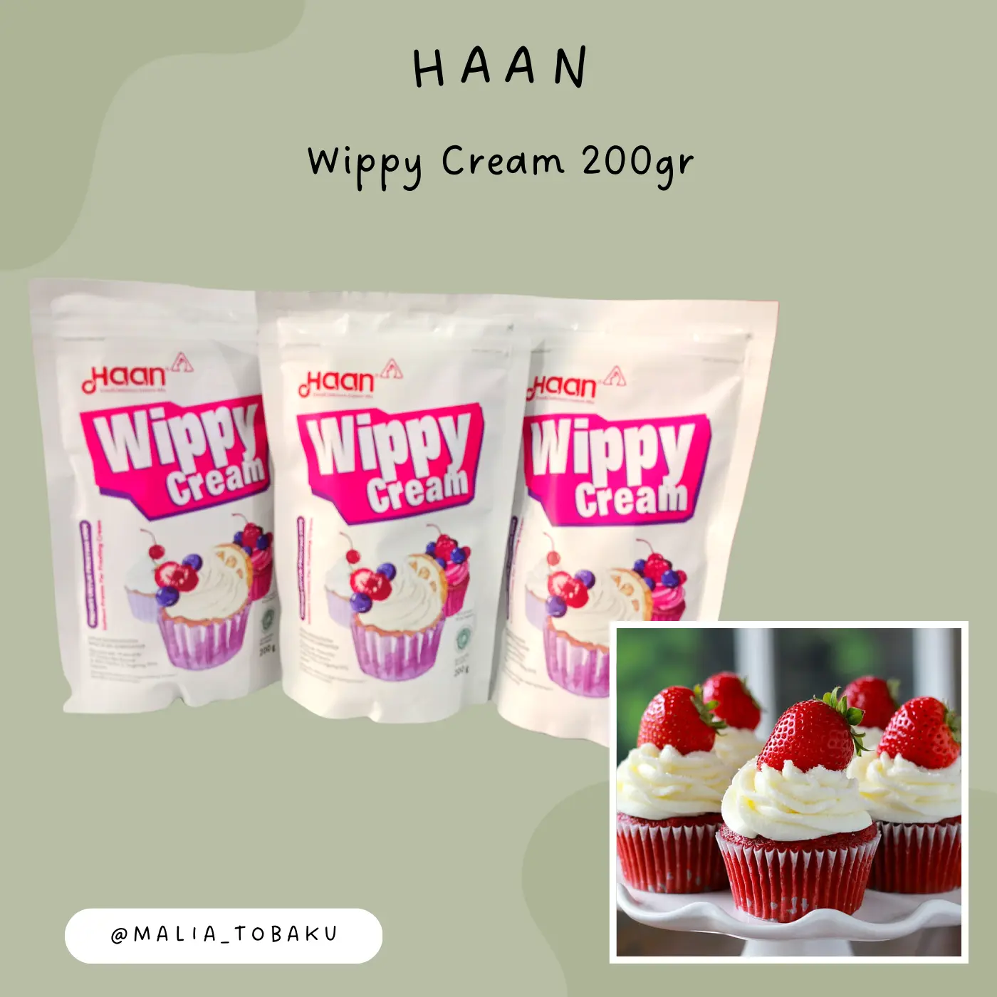 Wippy Cream Haan 200gr (Wippy Cream Bubuk)