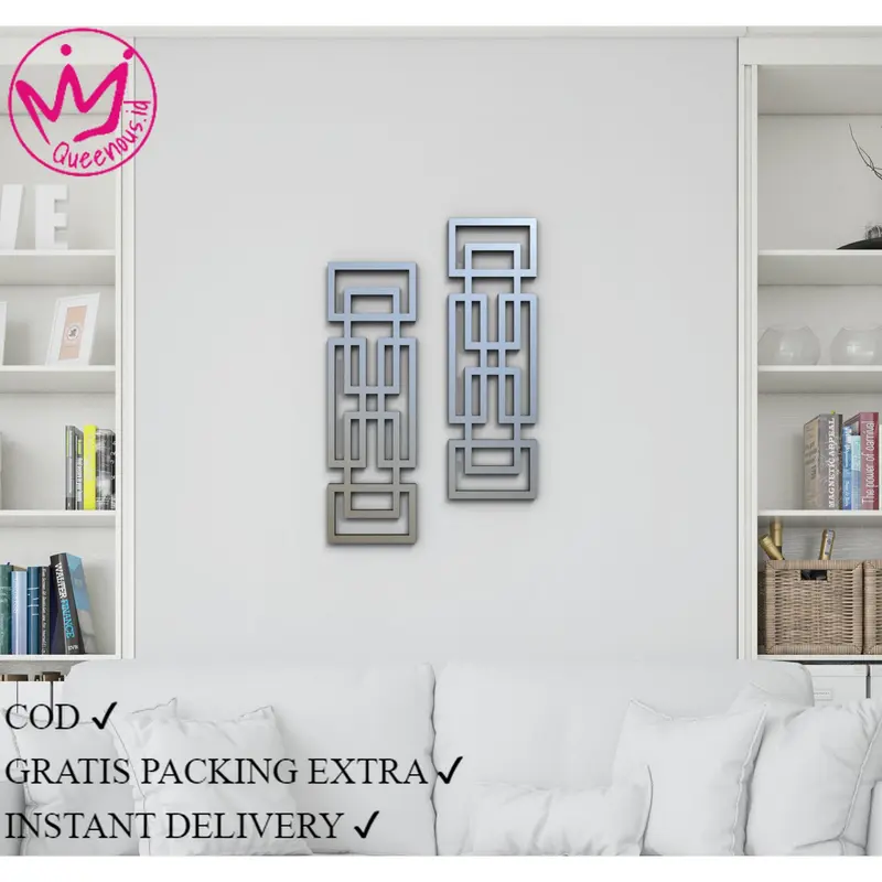 wall decoration akrilik laser cutting minimalis/ hiasan dinding/ seni menghias dinding/ dekorasi rumah/cafe/butiK/RESTO 7