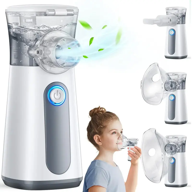 Portable Handheld Mesh Nebulizer, USB Rechargeable Cold Mist Inhaler, Household Daily Use Or Travel Handheld Mesh Nebulizer, Personal Care Appliances 0