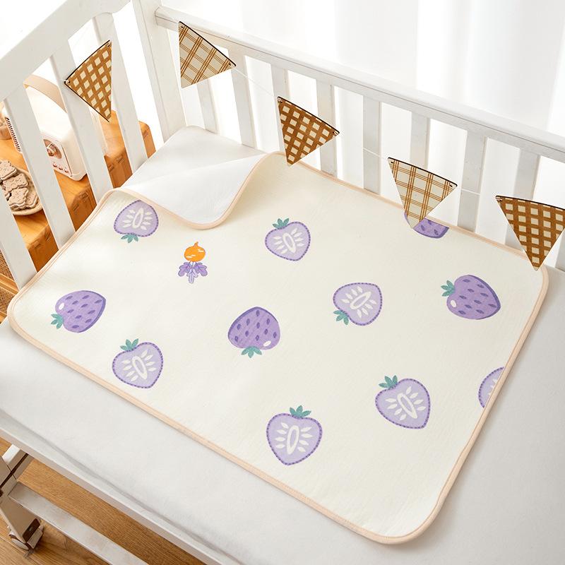 Miếng lót chống thấm Xô Muslin cao cấp size 50*70cm cho bé sơ sinh mềm mại thoáng mát tiện lợi 3