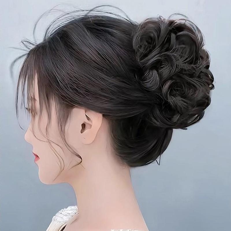 Product Introduction of Búi Tóc Tổng Hợp, Tóc Giả Xoăn Lộn Xộn Như Thật, Kẹp Nắm Nụ Hoa, Đàn Hồi, Tóc Giả Nữ, Mảnh Tóc Giả, Lụa Chịu Nhiệt Độ Cao, Bán Chạy Bởi RadianceRetail 18