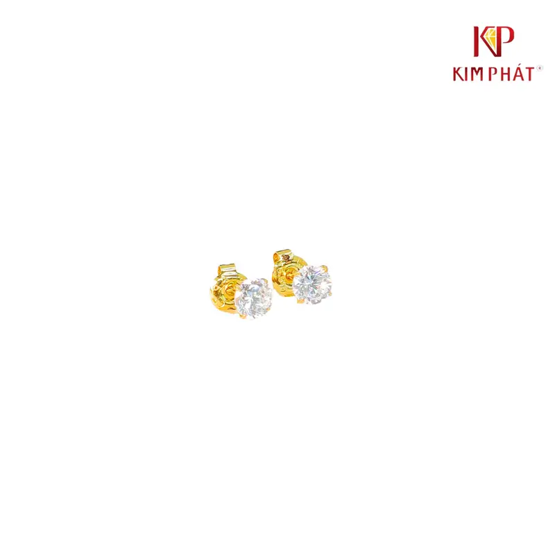 Phụ Kiện Bông Tai Đẩy 1 Hột V.610 Kim Phát 2