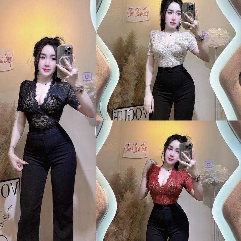 ÁO REN TAY NGẮN -REN 1 LỚP KHÔNG KÈM LÓT TRONG ( MỎNG NHẸ XUYÊN THẤU LỘ ÁO TRONG)