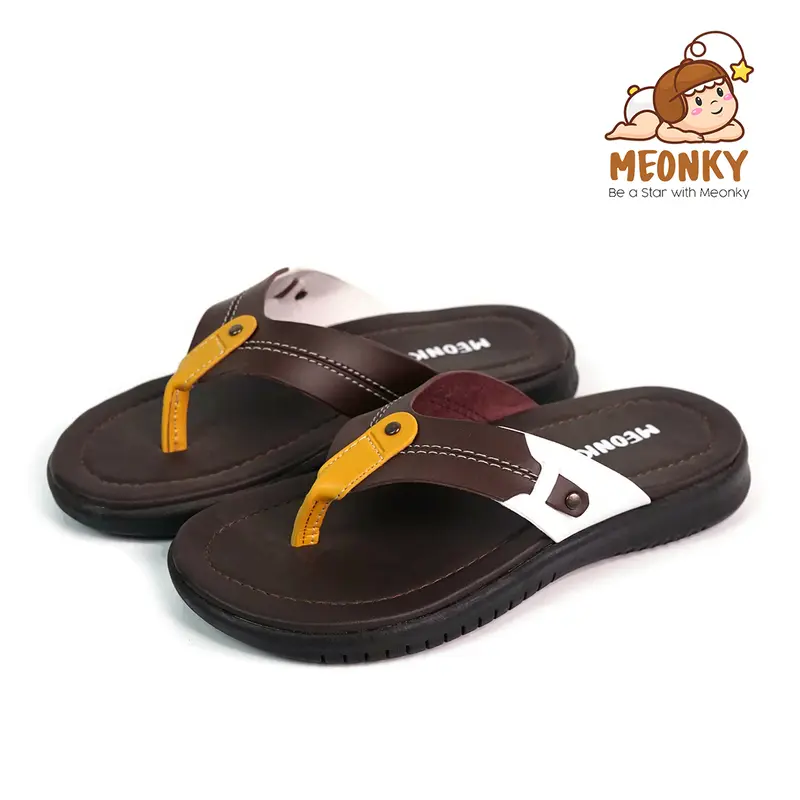 Sandal Anak Laki Laki Sendal Japit Anak Cowok Original Meonky SB - 11 Cocok Untuk Bermain Sekolah Pesta anak kecil  Gratis Ongkir Ke seluruh Indonesia Kaki Fashion Sd 1