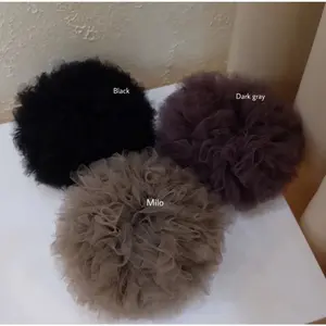 Special PROMO Cepol viral  Scrunchie Tile Hijab Ikat Rambut Jumbo Ringan Aksesoris Jilbab soft tule Premium Gread A Karet