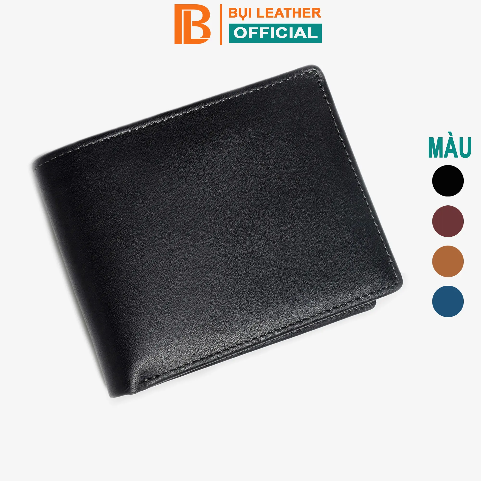 Ví Nam Da Nappa Cao Cấp V101 Bụi Leather Bảo Hành Da 12 Tháng