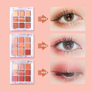SANIYE LIVE 9 Colors Eyeshadow Palette Matte Shimmer Eye Shadow  Eye Makeup Cosmetics E0925