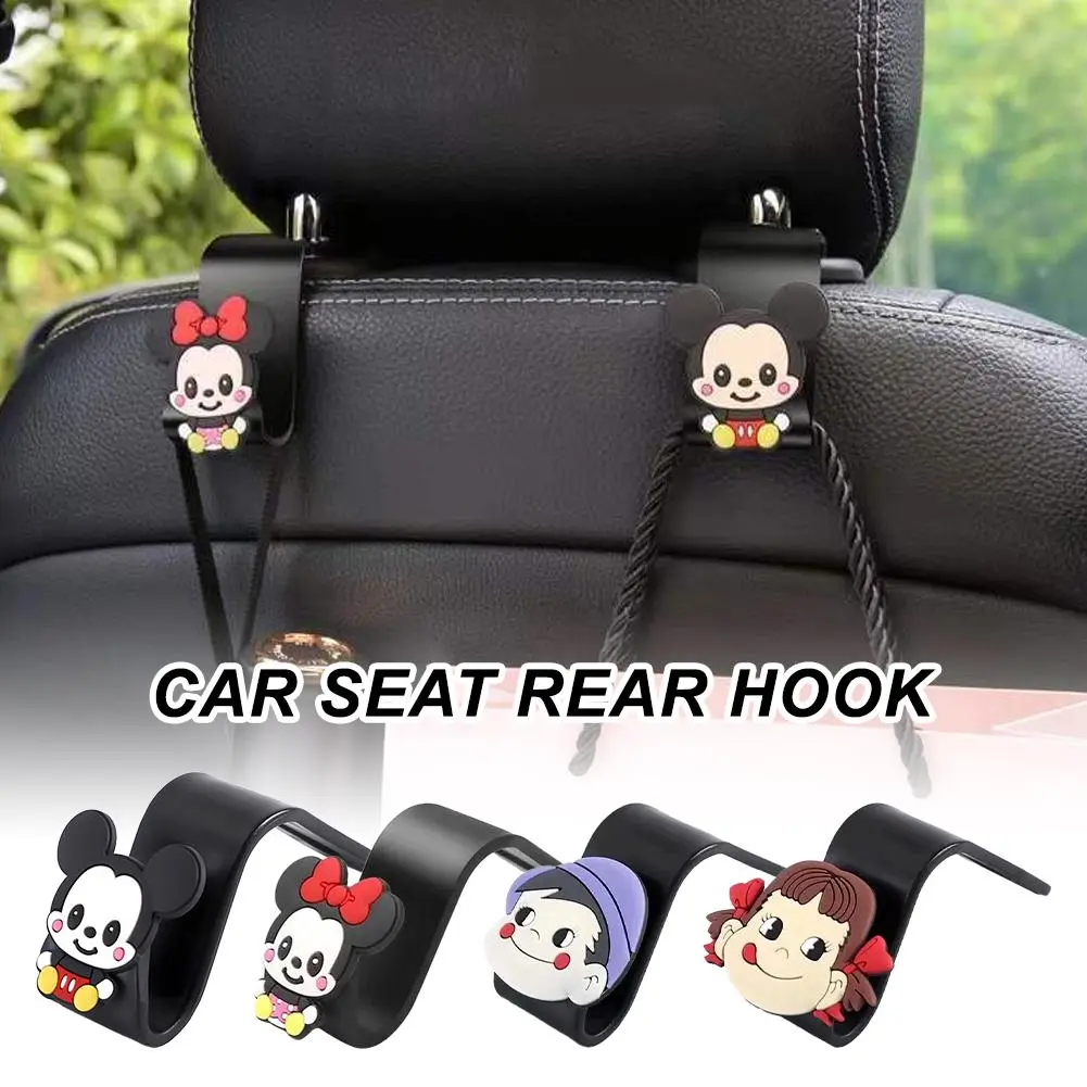 Car Mounted Hook 1 Pcs Cartoon Car Seat Backrest Hook Cartoon Rear Car Storage Hooks Hook X2O2