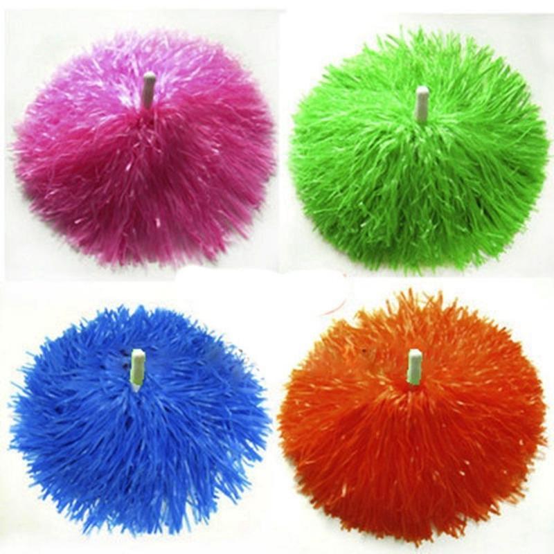 Product Introduction of 1pair Double hole handle Dress Costume Competition Flower Cheerleading Cheering Ball Cheerleader pompoms Club Sport Supplies Dance Party Decorator 14