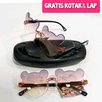 Gambar Kacamata hitam anak perempuan sunglasses model mickey minnie hitam pink ungu keren lucu cantik dari Keinka deShop Kota Bandung 4 Tokopedia