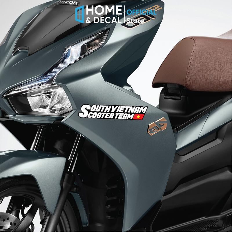Tem Southvietnam, Decal Dán Xe Máy Tem Southvietnam Sticker Hội Nhóm Xe Tay Gas Tem Dán Trang Trí Xe Máy Việt Nam Scooter Team 9