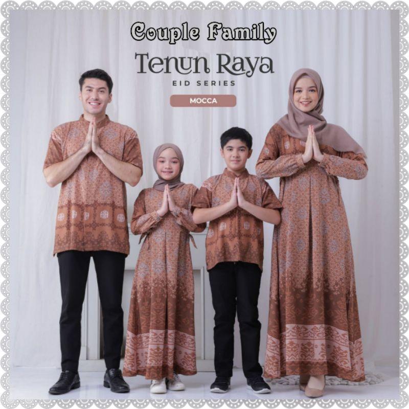 COUPLE FAMILY TENUN RAYA SET/SERAGAM KELUARGA TENUN/GAMIS COUPLE/BAJU ANAK/SERAGAM LEBARAN 7