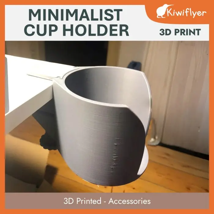 Cup Holder Minimalis - The Laptop Saver - 3D Printed