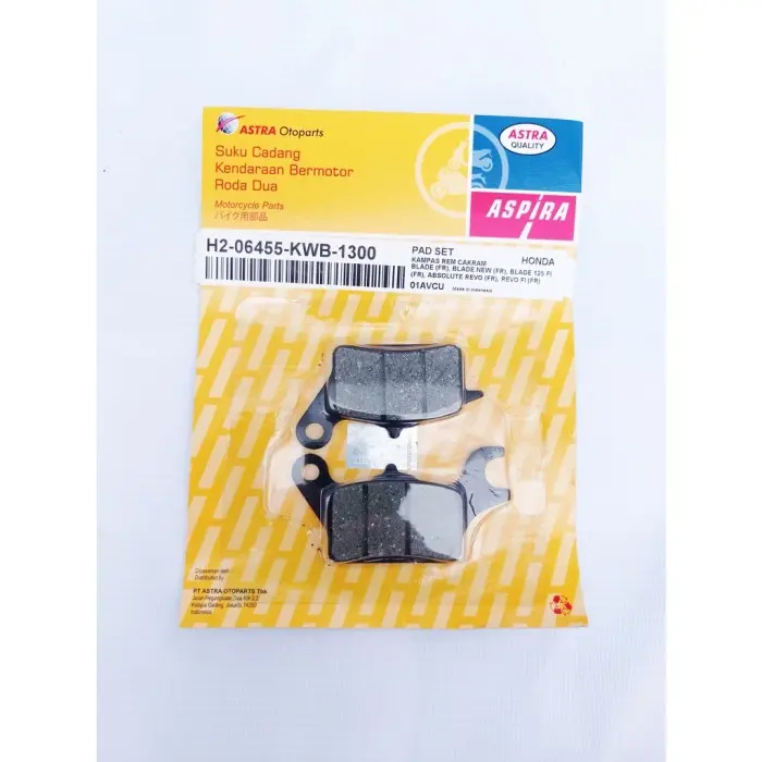 KAMPAS REM DEPAN ASPIRA UNTUK MOTOR BLADE, REVO H2-06455-KWB-1300