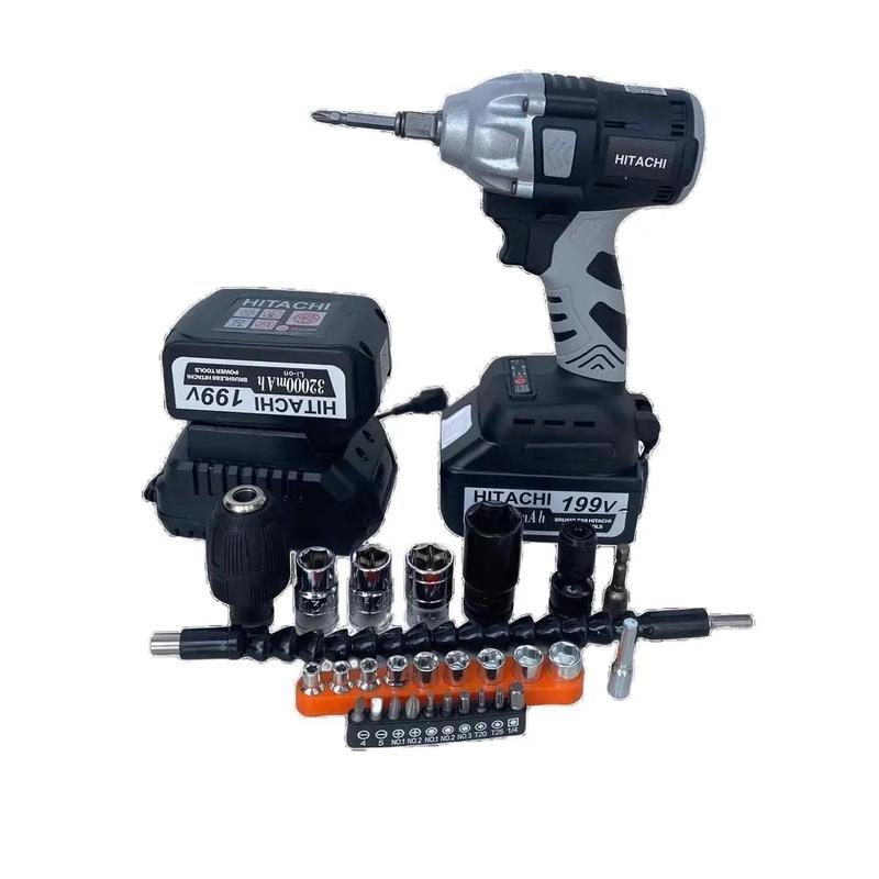 Máy Siết Bulong Hàng Lõi Đồng 2 Pin 1 Sạc 1 Máy Đa Chức Năng, Siết ốc, Khoan, Siết výt. Vietnam Concrete siet