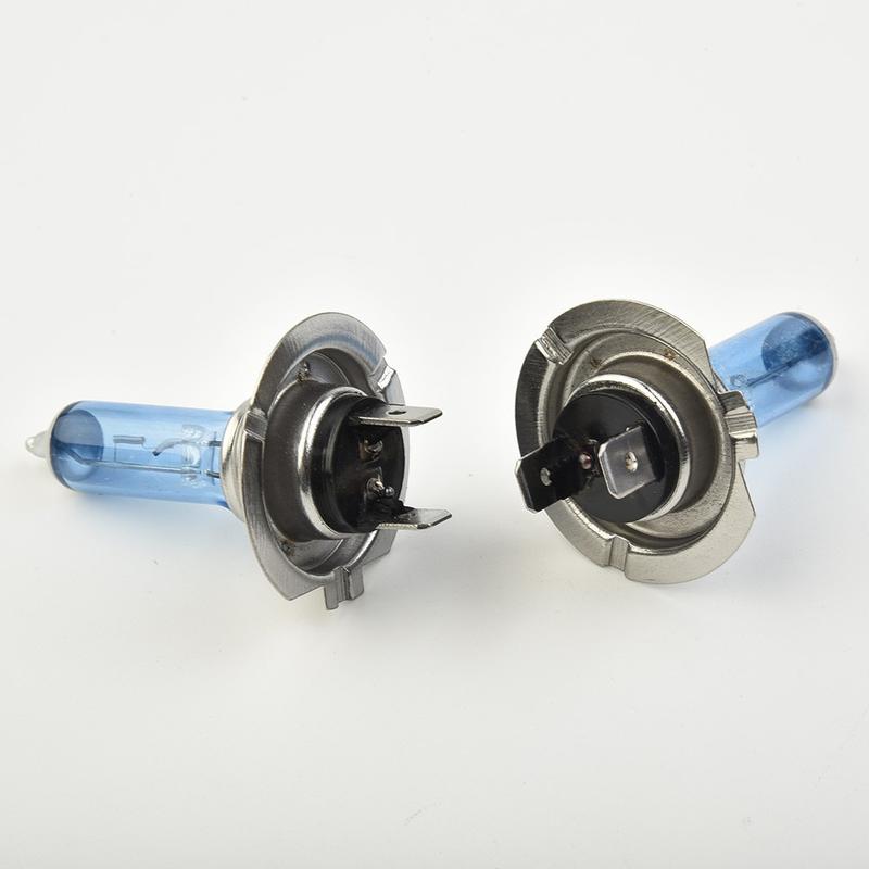 Bóng đèn Xenon, Trắng 12V H7 100W 6000K, Siêu sáng, Đèn pha ô tô Halogen, Bộ 2 chiếc, [SYTK] 8