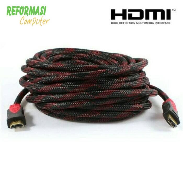 Gambar Kabel HDMI 15m Serat / Kabel HDMI 15 meter Jaring / HDMI 15m Accessories Laptop - 15M dari Reformasi Computer Kota Administrasi Jakarta Barat Tokopedia