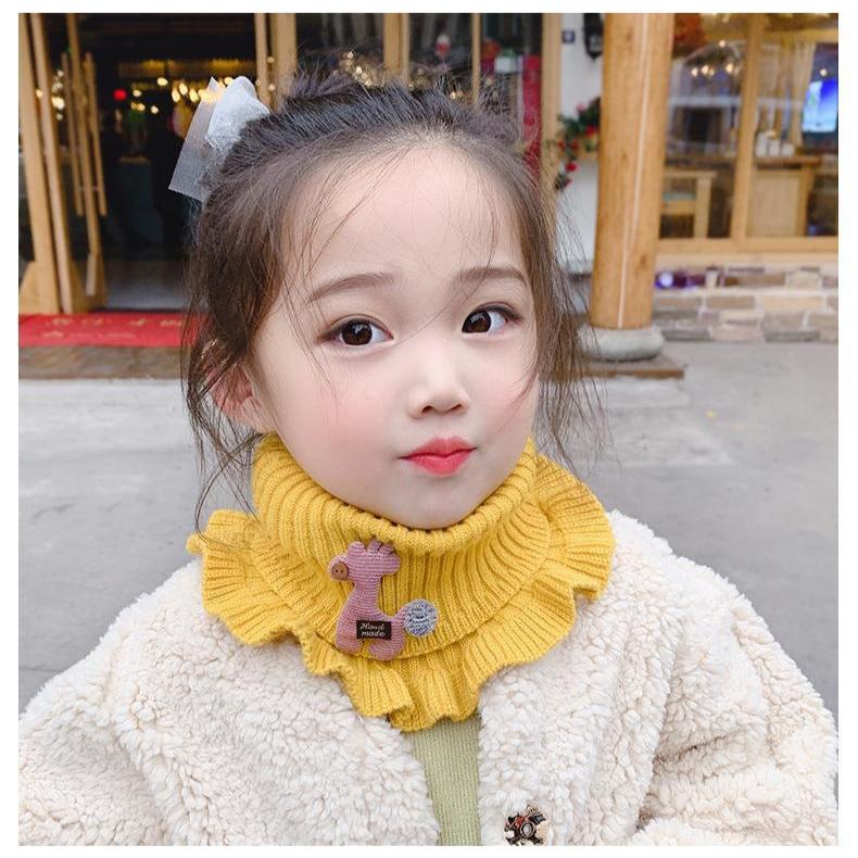 Product Introduction of Khăn Quàng quàng cổ cho trẻ em, cho bé và nữ, mùa thu và mùa đông, phong cách Hàn Quốc, dày và Dệt kim, len, che Cổ kho báu của phụ nữ, ấm áp, thích hợp cho bé gái 12