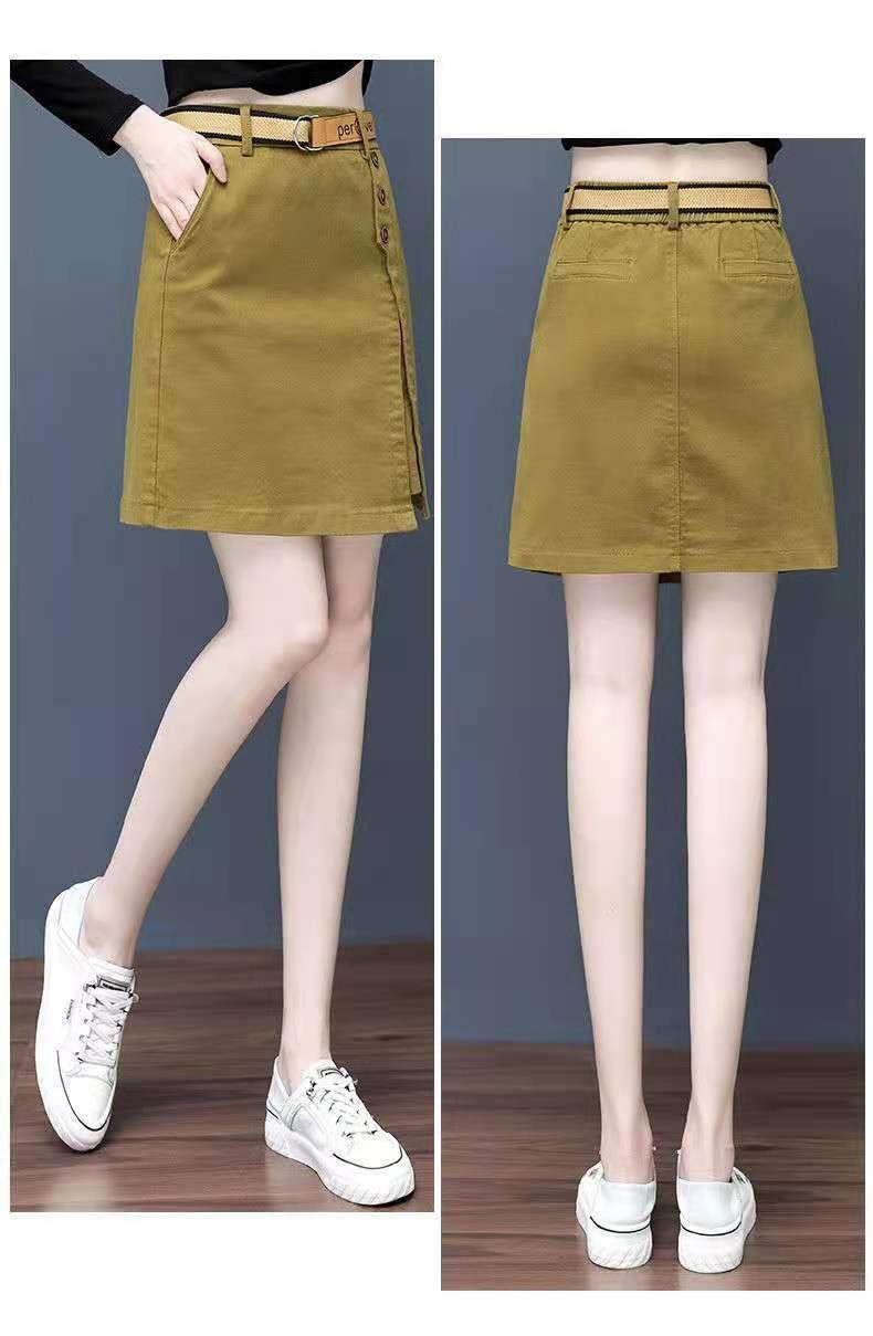 Product Introduction of Chân Váy Chữ A, Dành Cho Nữ, Phong Cách Thường Ngày Cạp Cao, Dáng Ôm, Chân Váy Bodycon Dễ Phối Đồ Lộ Thân, Thanh Lịch, Thời Trang, Hàng Mới Về Năm 2024 Women Khuy 12