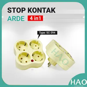 [HAO] Stop Kontak ARDE 4 IN 1/SOKET 4LUBANG SC-394 SNI/4IN1 Multi Socket