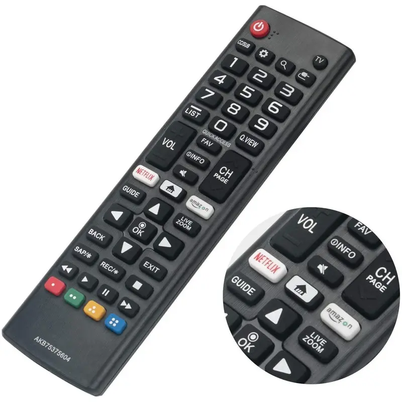 Điều khiển từ xa đa năng, cho TV thông minh LG, Tất cả các mẫu LG, LCD, LED, 3D, HDTV, TV, AKB75375604 và AKB75095307 1