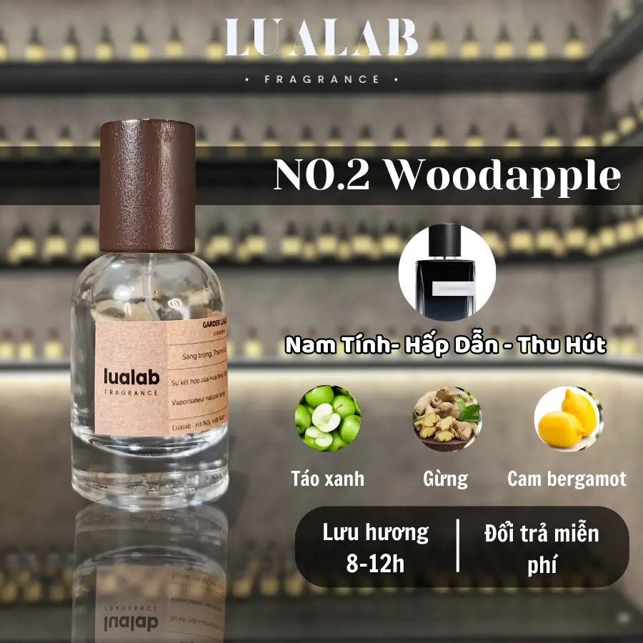 Nước hoa nam Lualab Y EDP 30ml phong cách Nam tính Thu hút Hấp dẫn NO.2