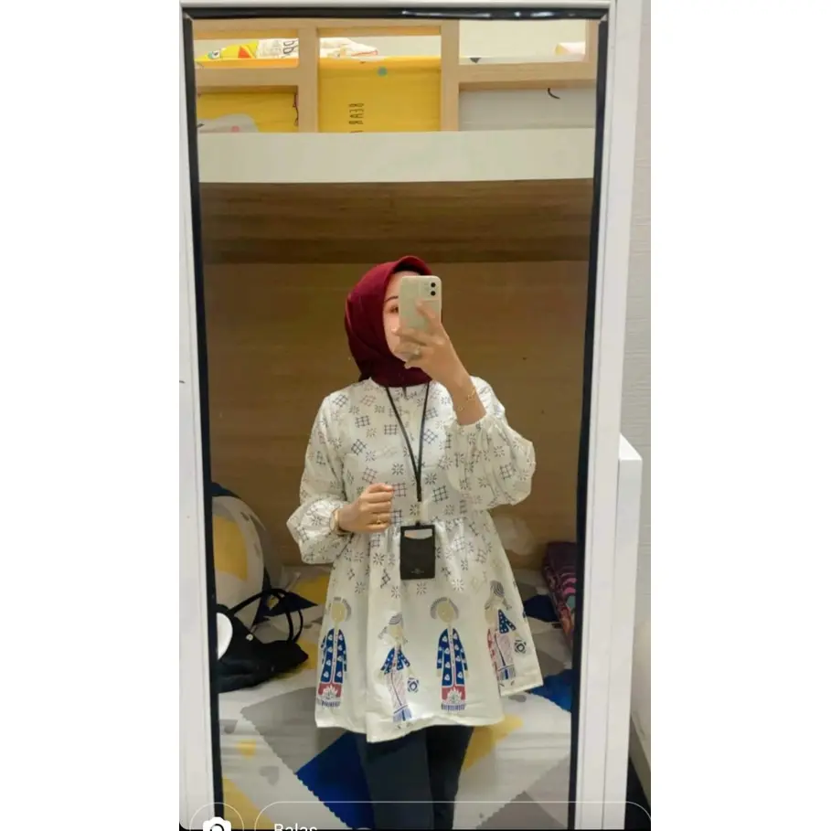 Blouse Butejo Atasan Batik Wanita Terlaris Lengan Balon Baju Panjang Katun Casual
