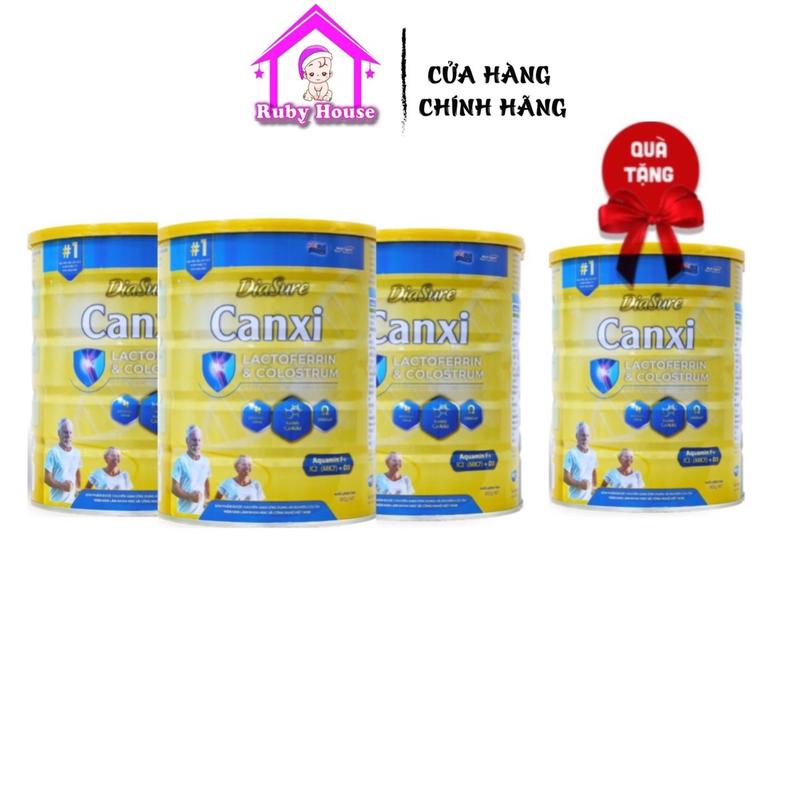 Combo 4 lon sữa non hỗ trợ xương khớp Diasure canxi lon 850g bổ sung sức khỏe