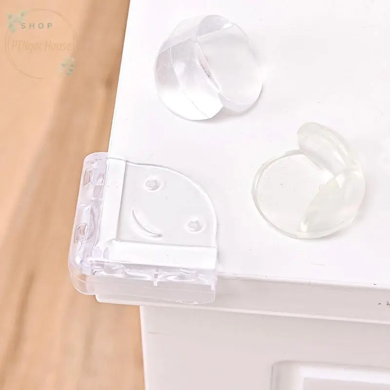 [HÀNG CÓ SẴN] Bịt Góc Bàn, Bọc Cạnh Bàn Kính, Cạnh Tủ Vuông Bằng Silicon An Toàn Cho Bé 0