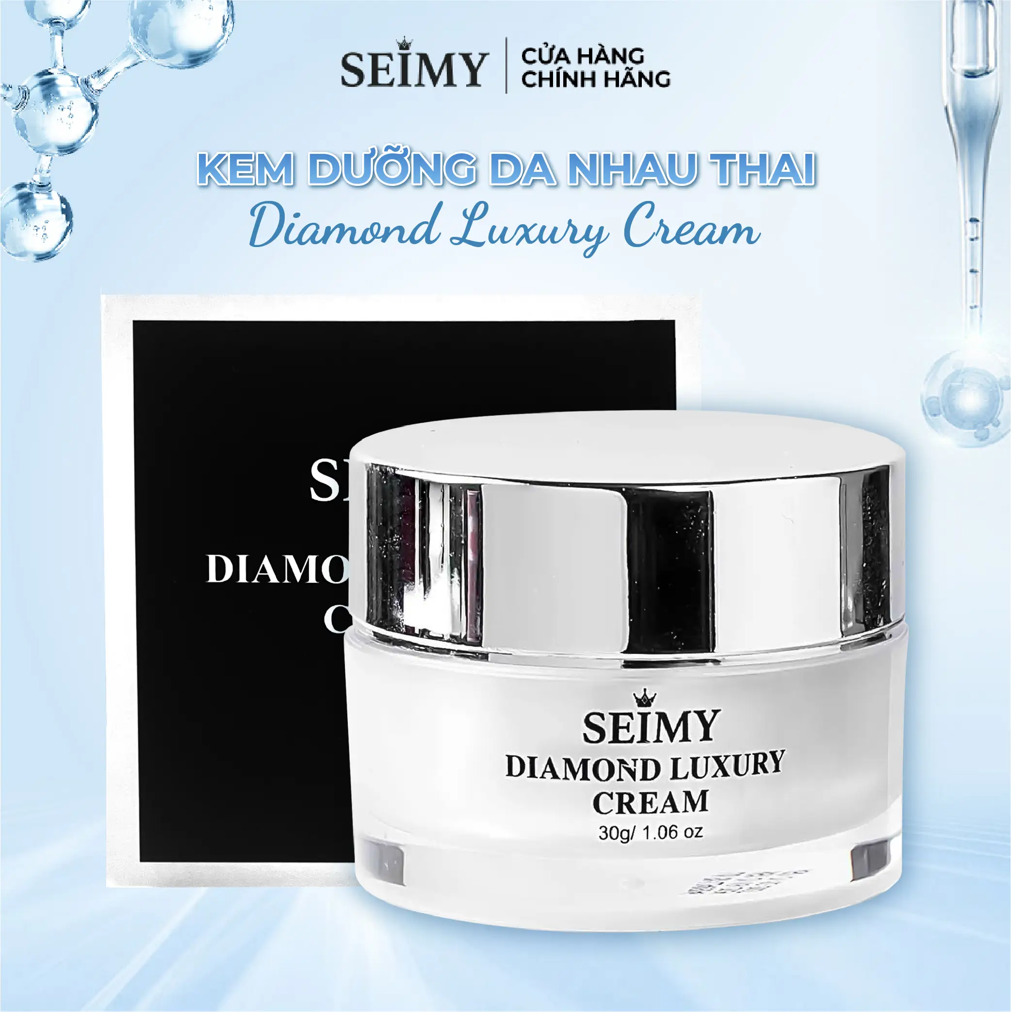 Kem Dưỡng Da Seimy - Diamond Luxury Cream Skincare, Chăm Sóc Da, Kem Face