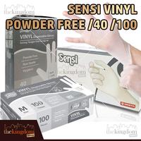 Gambar Sensi Vinyl Disposable PF Clear Gloves Sarung Tangan Vinil Powder Free Glove - Large /40, Plastik dari The Kingdom Shop Kota Administrasi Jakarta Utara 1 Tokopedia
