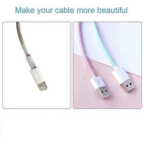 For Mobile Phone Data Cable Protector 1.4 Meters Charging Cable Winding Protection Rope Creative Winding Device 4