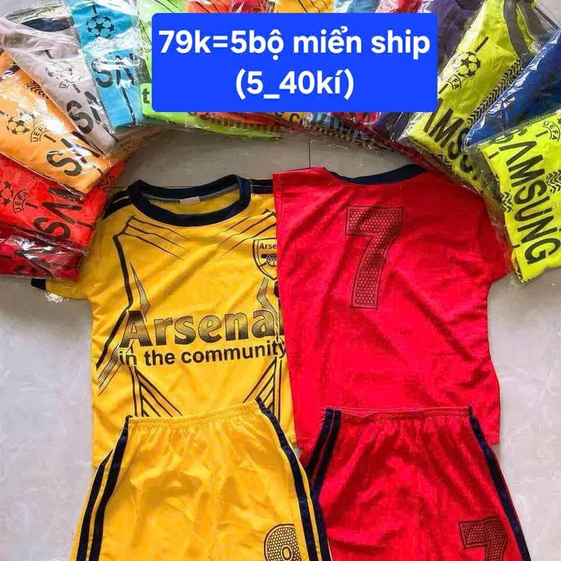 (5_40kg) combo 5bộ 5màu thể thao đồ bộ bé trai . quần áo bé trai .đồ thể thao bé đồ đá banh bé trai.quần áo siêu nhân bé trai set beby three combo đi sinh thun 1