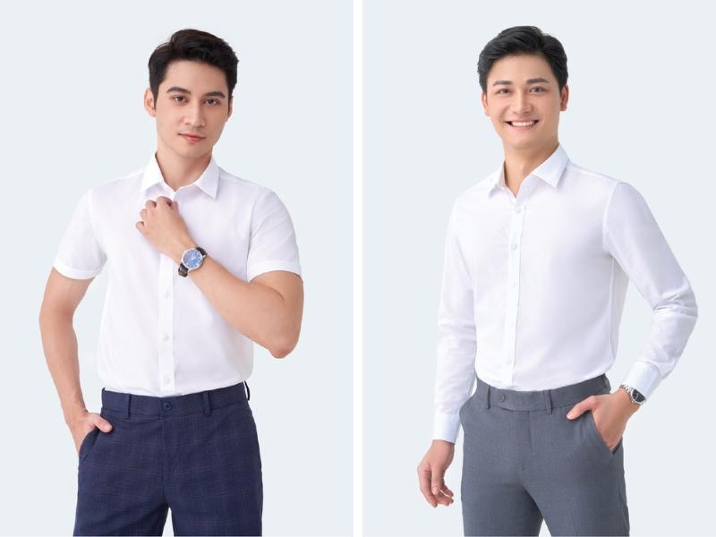  Áo sơ mi lụa nam dài tay cổ bẻ áo sơ mi vải lụa không nhăn không xù cao cấp TD MVP 